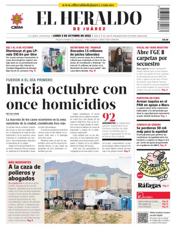 El Heraldo de Juarez - 03 10월 2022