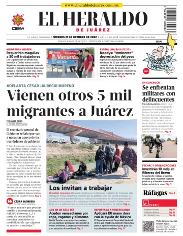 El Heraldo de Juarez - 21 oct. 2022