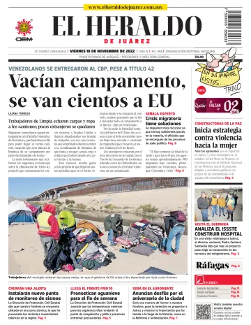 El Heraldo de Juarez - 18 nov. 2022