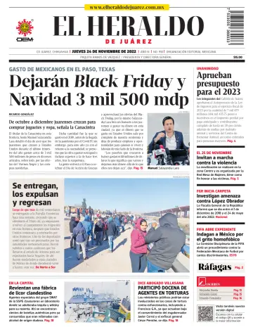 El Heraldo de Juarez - 24 11월 2022