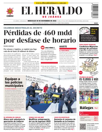 El Heraldo de Juarez - 30 11월 2022