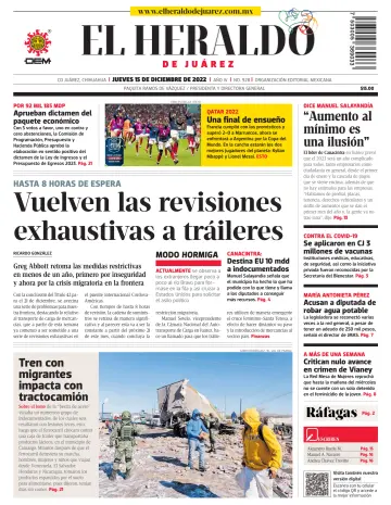 El Heraldo de Juarez - 15 12월 2022