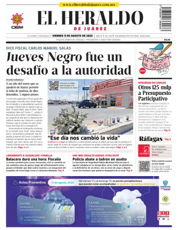 El Heraldo de Juarez - 11 agosto 2023
