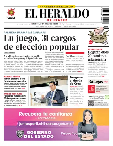 El Heraldo de Juarez - 24 Apr. 2024