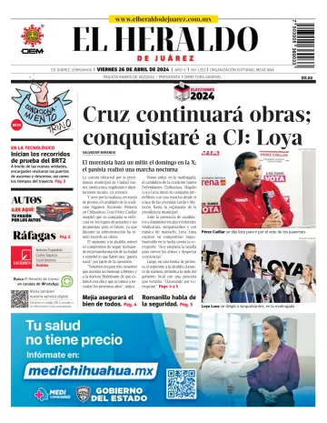 El Heraldo de Juarez - 26 4月 2024