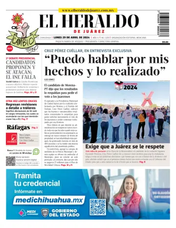 El Heraldo de Juarez - 29 四月 2024