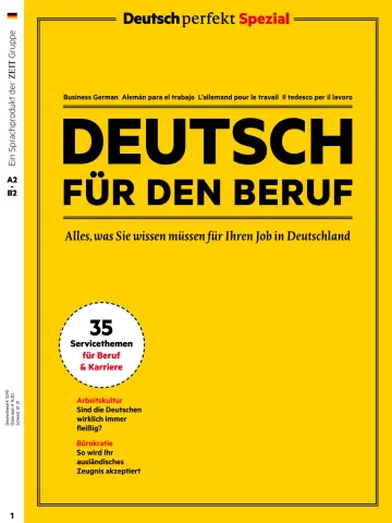 Deutsch für den Beruf - 19 12월 2019