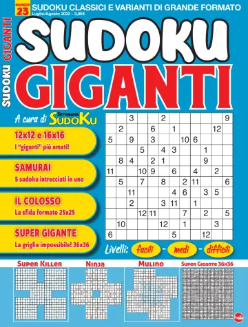 Sudoku Giganti - 14 Haz 2022