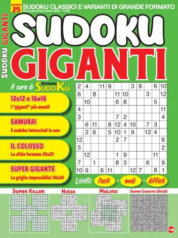 Sudoku Giganti - 14 out. 2022