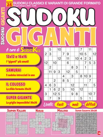 Sudoku Giganti - 14 abr. 2023