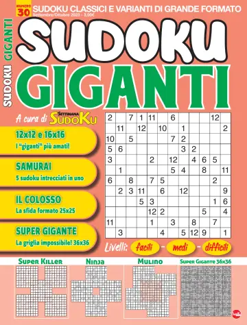 Sudoku Giganti - 10 août 2023
