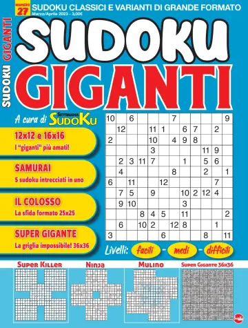 Sudoku Giganti - 13 Hyd 2023