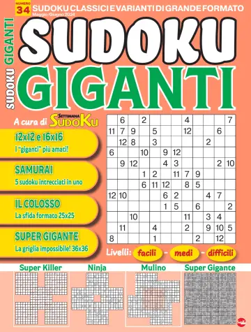 Sudoku Giganti - 12 abr. 2024