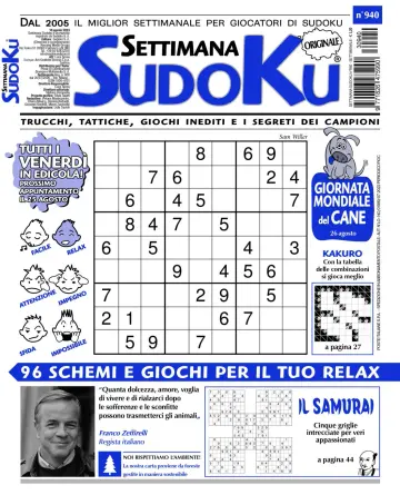 Settimana Sudoku - 16 Aug 2023