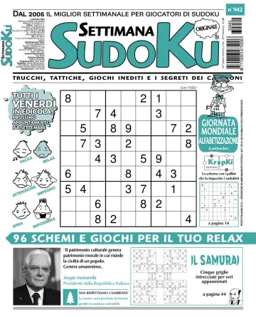 Settimana Sudoku - 30 Aug 2023