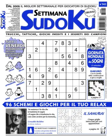 Settimana Sudoku - 20 Sep 2023