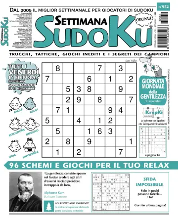 Settimana Sudoku - 8 Nov 2023