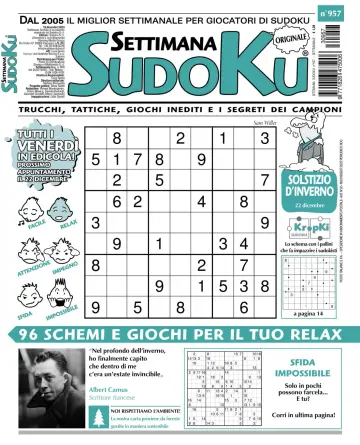 Settimana Sudoku - 13 дек. 2023