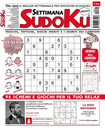 Settimana Sudoku - 24 janv. 2024