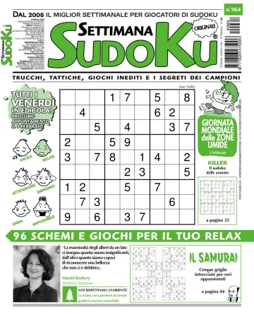 Settimana Sudoku - 31 gen 2024