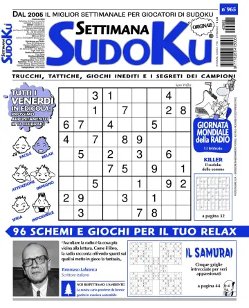 Settimana Sudoku - 06 二月 2024