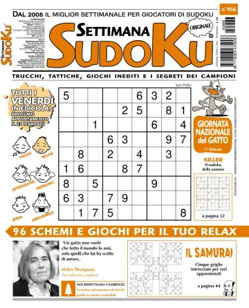 Settimana Sudoku - 14 fev. 2024