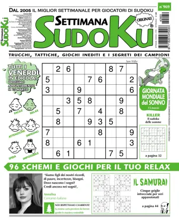 Settimana Sudoku - 06 marzo 2024