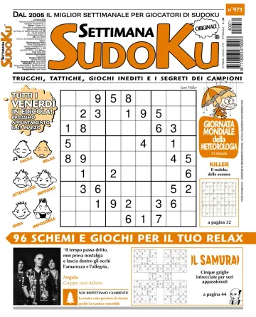 Settimana Sudoku - 20 marzo 2024