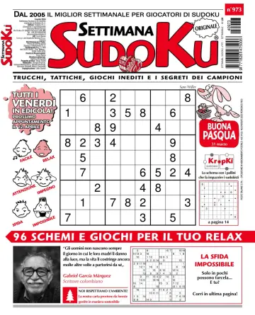Settimana Sudoku - 03 апр. 2024