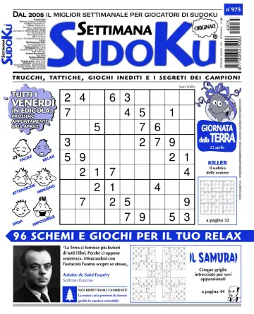 Settimana Sudoku - 17 abr. 2024