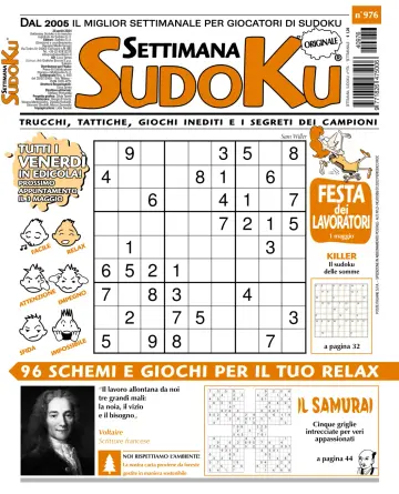 Settimana Sudoku - 24 avr. 2024