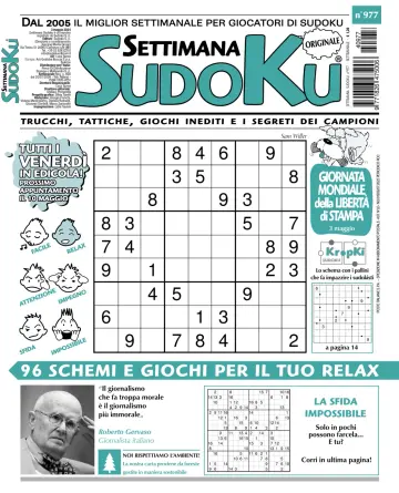 Settimana Sudoku - 30 Apr. 2024