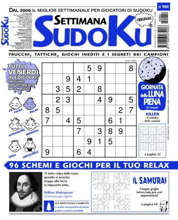 Settimana Sudoku - 22 May 2024