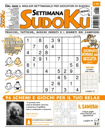 Settimana Sudoku - 29 Ma 2024