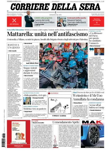 Corriere della Sera - 26 Nis 2024