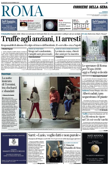 Corriere della Sera (Roma) - 28 Nov 2023