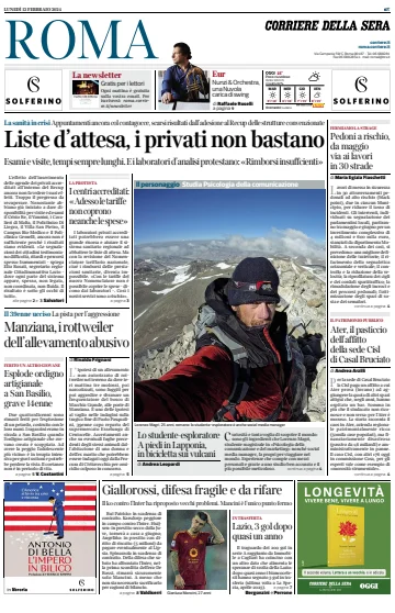 Corriere della Sera (Roma) - 12 Feb 2024