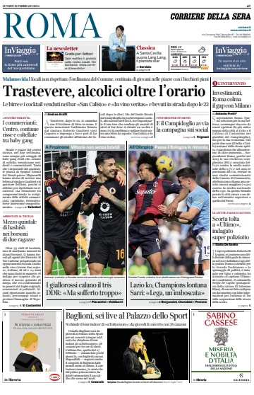 Corriere della Sera (Roma) - 19 Feb 2024