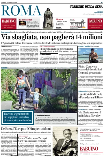 Corriere della Sera (Roma) - 22 Feb 2024