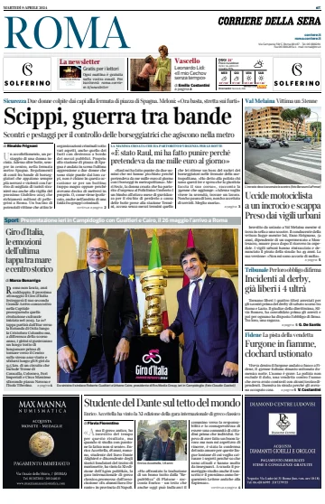 Corriere della Sera (Roma) - 09 апр. 2024