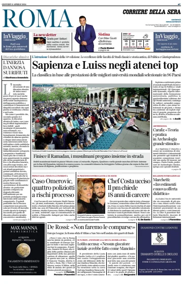 Corriere della Sera (Roma) - 11 Apr. 2024