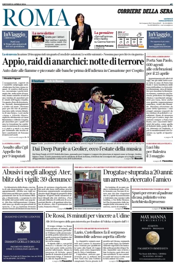 Corriere della Sera (Roma) - 25 Apr. 2024