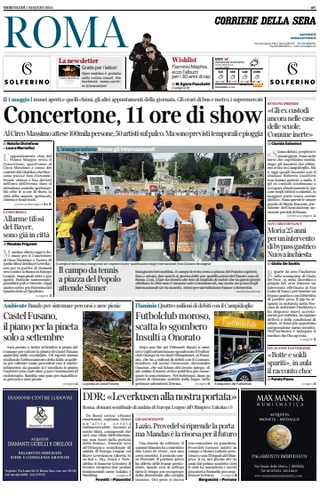 Corriere della Sera (Roma) - 1 Ma 2024