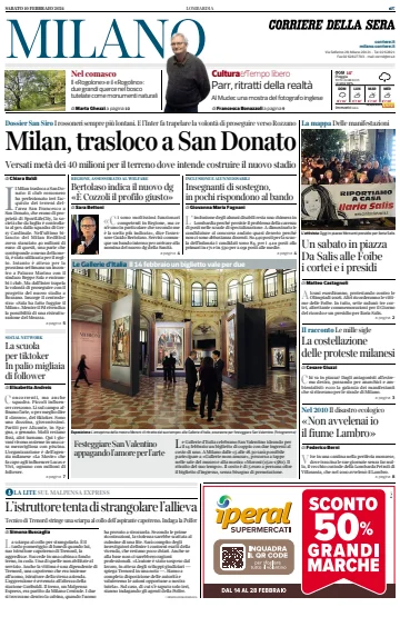 Corriere della Sera (Milano) - 10 Feb 2024