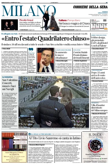 Corriere della Sera (Milano) - 14 Feb 2024