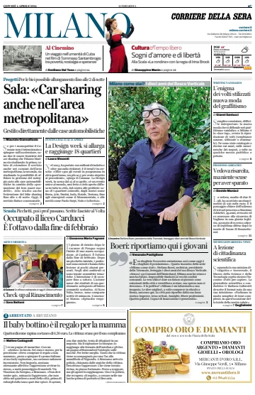 Corriere della Sera (Milano) - 4 Apr 2024
