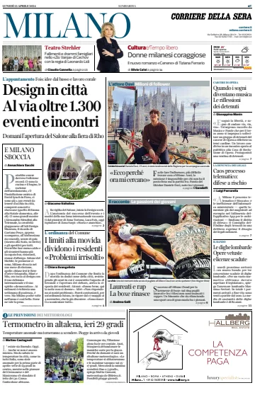 Corriere della Sera (Milano) - 15 апр. 2024