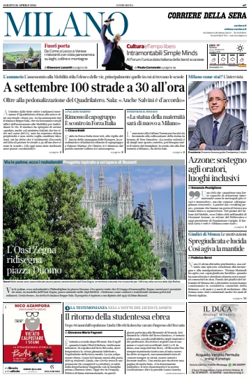 Corriere della Sera (Milano) - 20 4월 2024