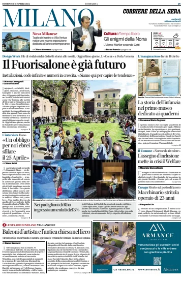 Corriere della Sera (Milano) - 21 4月 2024
