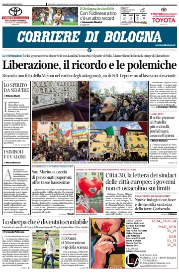 Corriere di Bologna - 26 abr. 2024